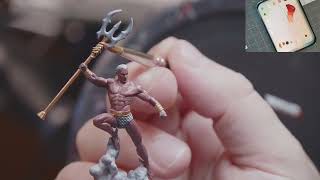 Painting Namor from Marvel: Crisis Protocol