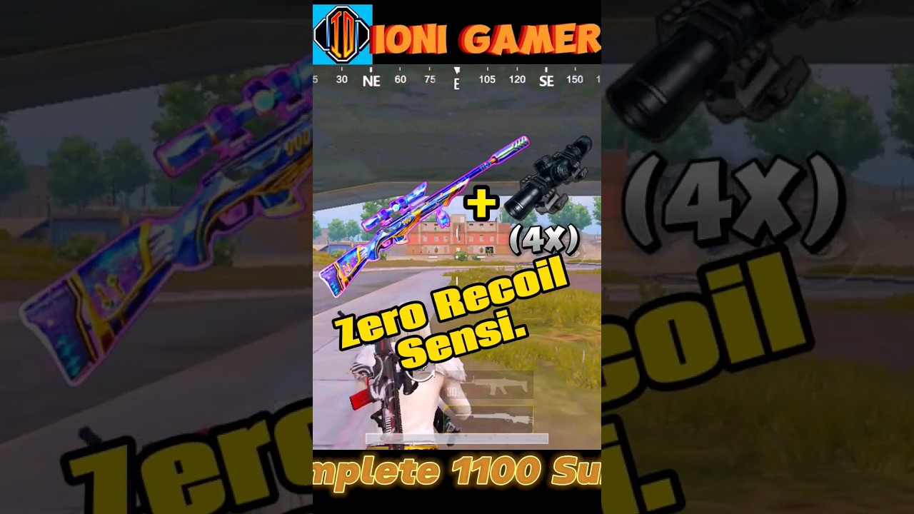 M24🔥 Sniper sensitivity settings🎯|4x zero recoil sensitivity|