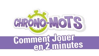 Règle de jeux - Chrono Mots