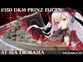 1:350 Prinz Eugen At Sea Diorama