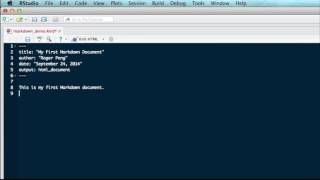 Reproducible Research - R Markdown RStudio 0 98 1049