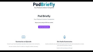 Pod Briefly Demo Video