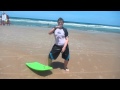Jacob dances on the beach