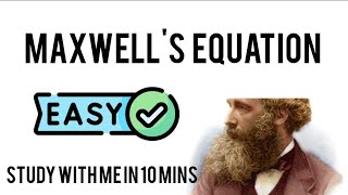 Maxwell's Equation-Integral form-point form.