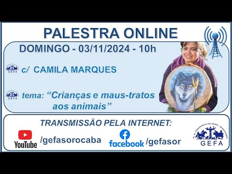 Assista: Palestra Online - c/ CAMILA MARQUES (03/11/2024)