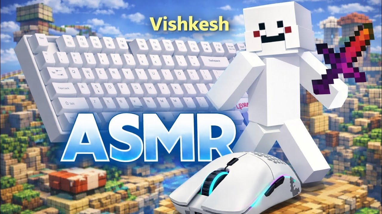 Thocky Keyboard & Mouse ASMR Sounds | Relaxing | mcfleet Bedwars