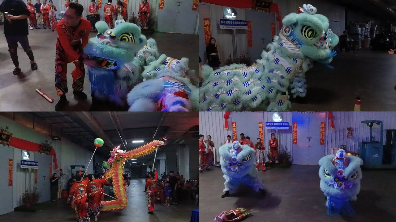 靈聖殿龙狮学院 Ling Sheng Dian Lion and Dragon Performance at 竹雲壇