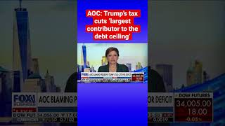 Alexandria Ocasio-Cortez blames Trump’s tax cuts for debt ceiling debacle #shorts
