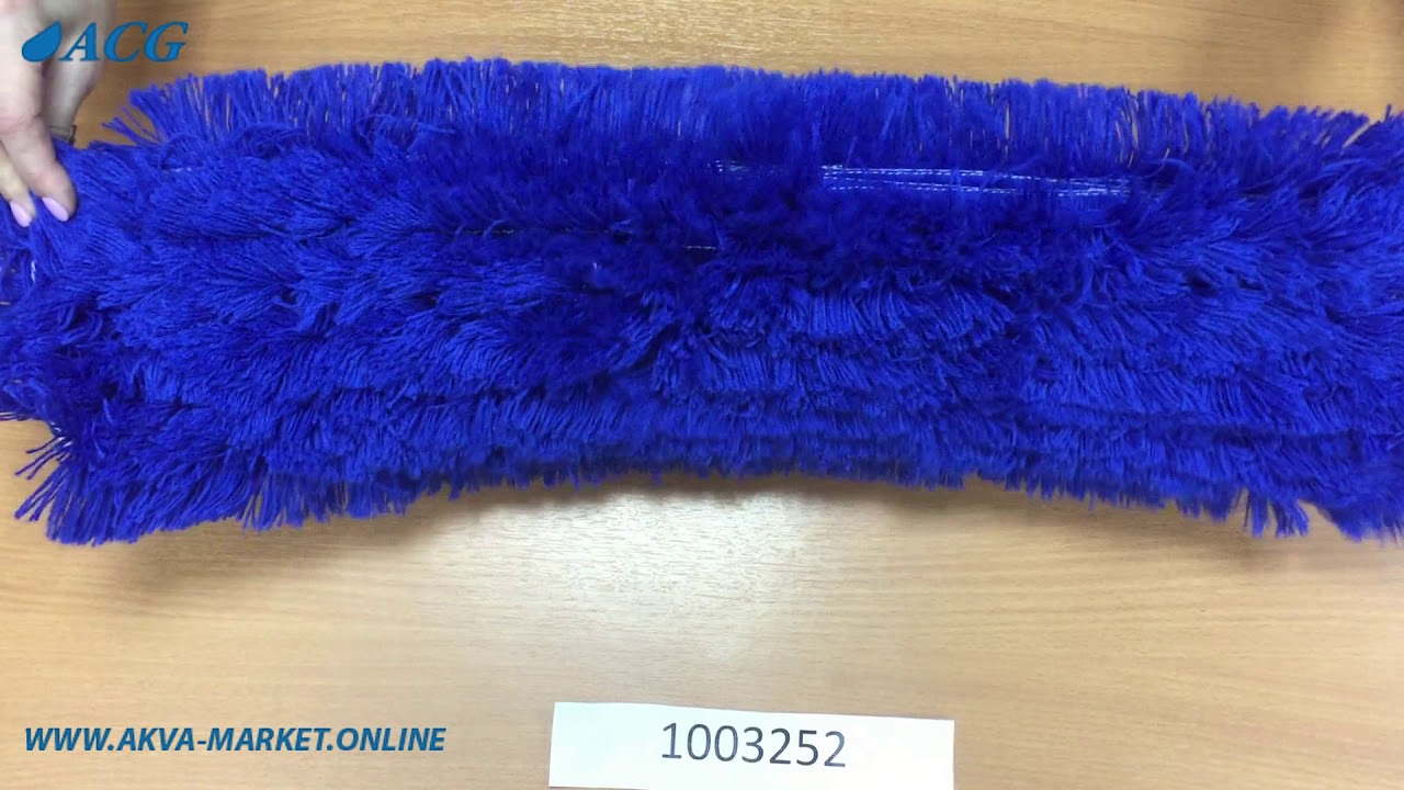 ACG Насадка для швабры моп плоский 60х13 см, акрил, карманы, для сухой уборки. арт.1003252