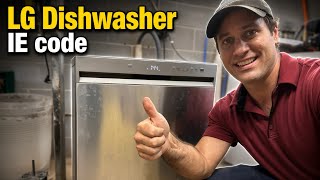 LG Dishwasher IE Error: Why It’s Not Filling!