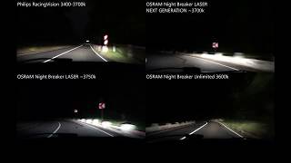 kat Somatisk celle ugyldig Philips RacingVision, OSRAM Night Breaker LASER NEXT GENERATION 2018,  LASER, Unlimited - YouTube