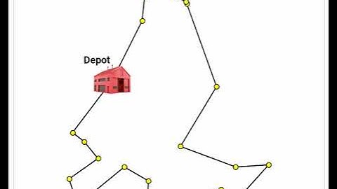 Travelling Salesman Problem (TSP) animation: Route Optimization