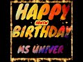 HAPPY BIRTHDAY MS UNIVERSE IN VOICE/WISHES IN VOICE/ HAPPY BIRTHDAY NAME WISHES IN VOICE/ ANIMATION