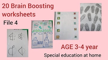 20 brain boosting worksheets/ age 3-4/part 4/ enhance reasoning and logical thinking