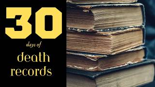 Day 27: County Death Registers | 30 Days of Death Records