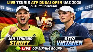 Jan-Lennard Struff vs Otto Virtanen 🎾LIVE TENNIS ATP DUBAI OPEN UAE 2026 | Qualifying Round Net Worth