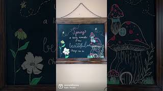 Chalkboard Art - Spring Inspo #shorts