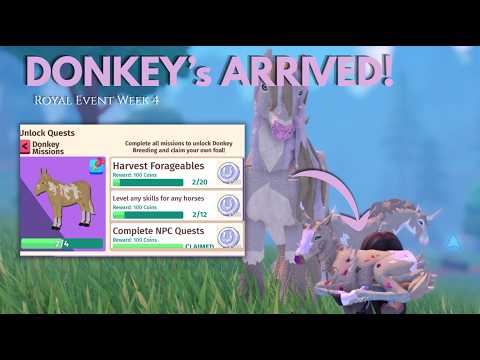 Donkey's Arrived in Horse Life, plus CARRYING Foals! Royal Event 4