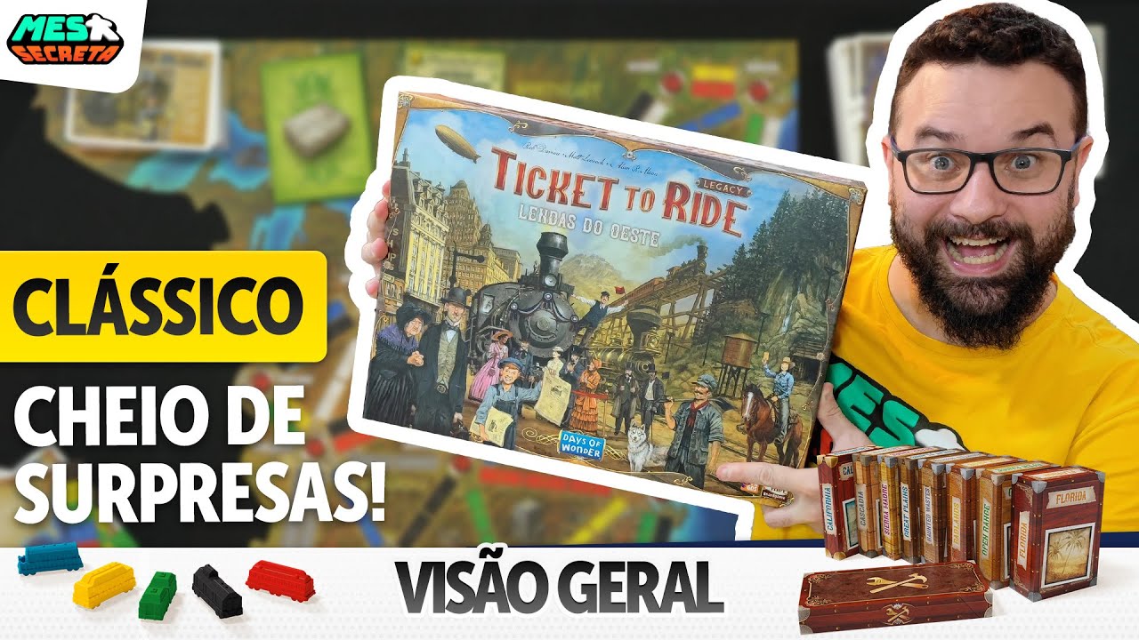 Overview & Unboxing Ticket to Ride Legacy - Compara Jogos