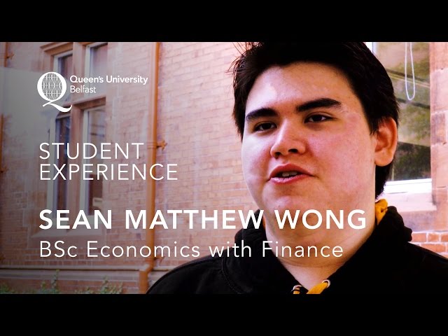 Bsc Economics With Finance Sean Matthew Wong Youtube