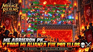 ME ABRIERON PK… Y TODA MI ALIANZA FUE POR ELLOS 💀⚔️ | MIRAGE REALMS MMORPG screenshot 2