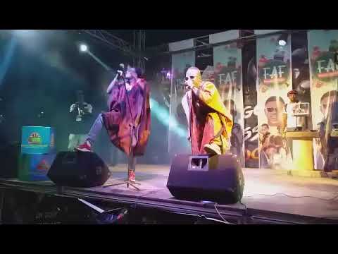 Banliez'art on stage at the FAF N"Zérékoré Festival ( Guinea )