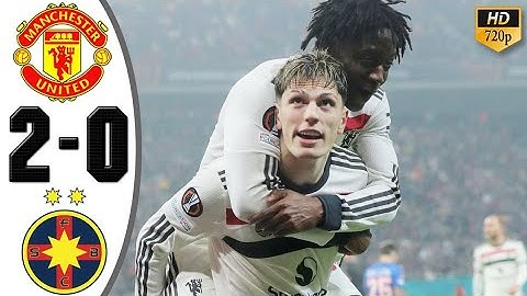 Manchester United vs FCSB 2-0 Highlights & All Goals 2025 HD