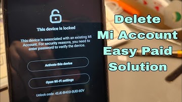 Xiaomi Redmi 9C (M2006C3MG). Remove Mi Account Without Connect to PC.