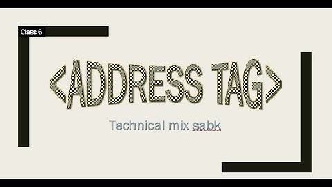 44. html address tag in hindi