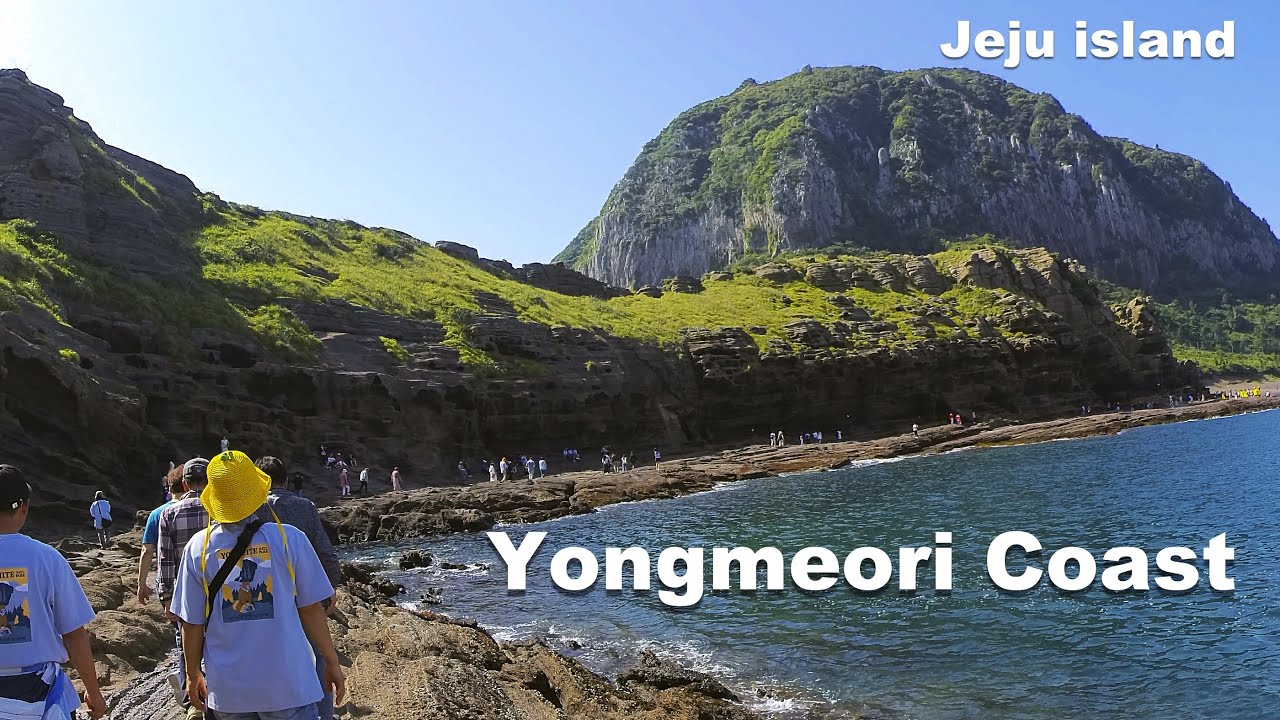 Yongmeori Coast sandstone stacks jeju island | South Korea Travel・4K HDR