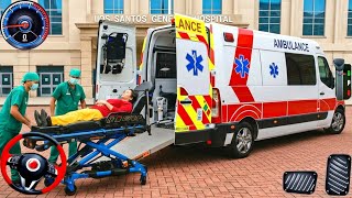 New Ambulance Car Simulator Game Real Doctor With Paramedic Emergency City Reasue! Android Gameplay screenshot 1