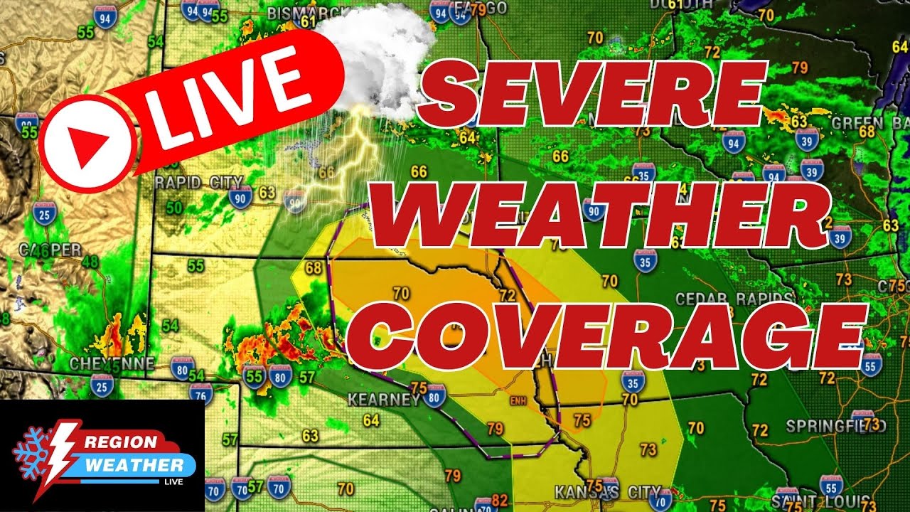 LIVE! Breaking Coverage for Tornadoes, Hail, and Damaging Winds Across ...