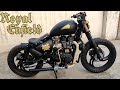 Royal enfield thunderbird 350 modification into bobber style