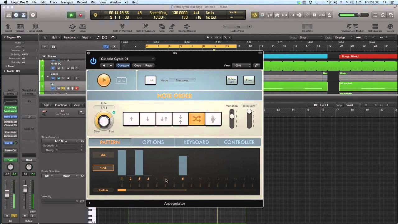 Retro Synth of LOGIC PRO X simple test song YouTube