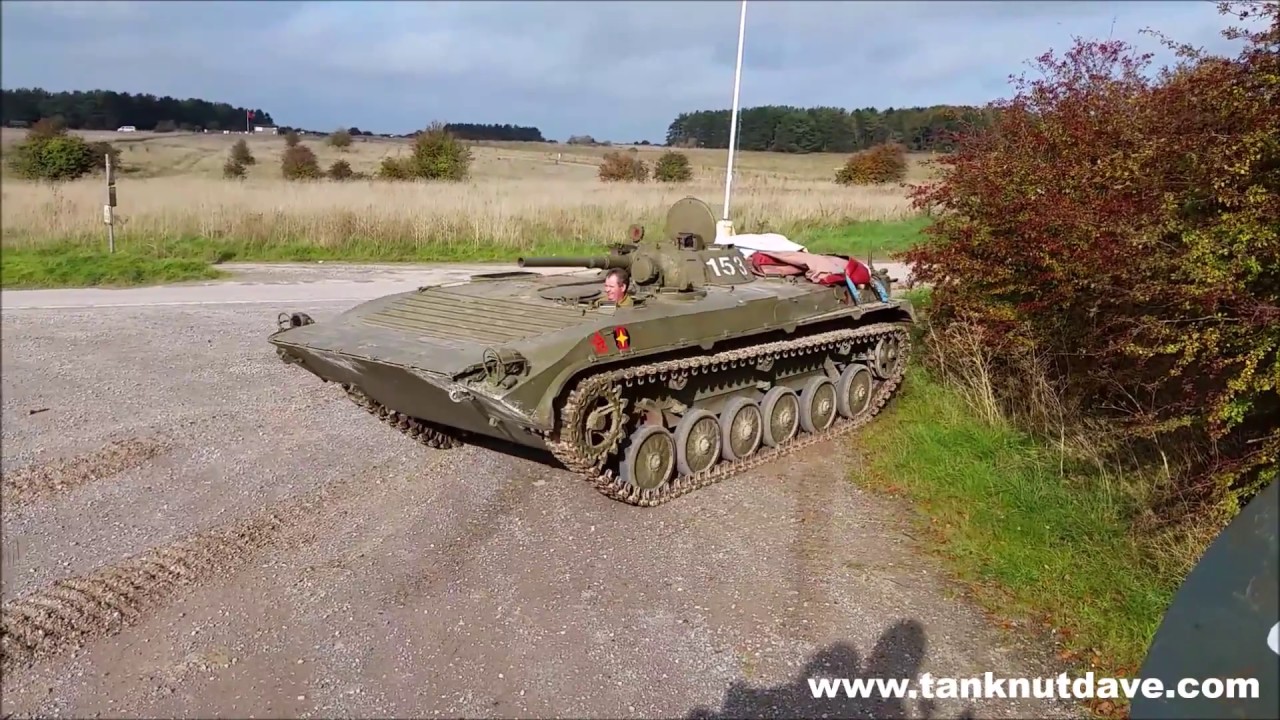 Russian BMP-1 Fighting Vehicle on British Army exercise - YouTube