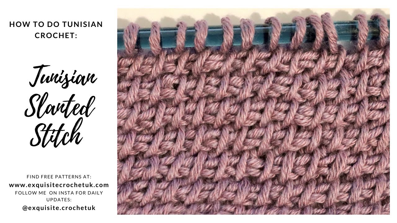 HOW to TUNISIAN CROCHET for BEGINNERS - SIMPLE and KNIT Stitch 