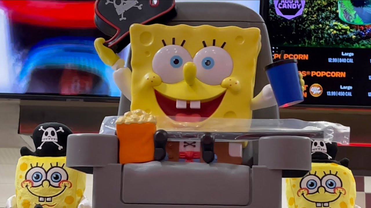 Фильм «Губка Боб Квадратные Штаны»: поиски Квадратных Штанов, ведерки для попкорна с Губкой Бобом...
