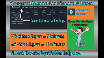 Filmora 9 5X faster speed video export secret settings (100% working).