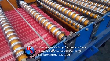 Máy cán tôn  1 tầng sóng tròn