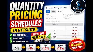 NetSuite Quantity Pricing Schedule Explained | Setup, Discounts &amp; Use Cases