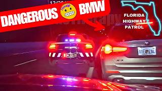 EXTREMELY DANGEROUS BMW Driver Chased by Florida Highway Patrol