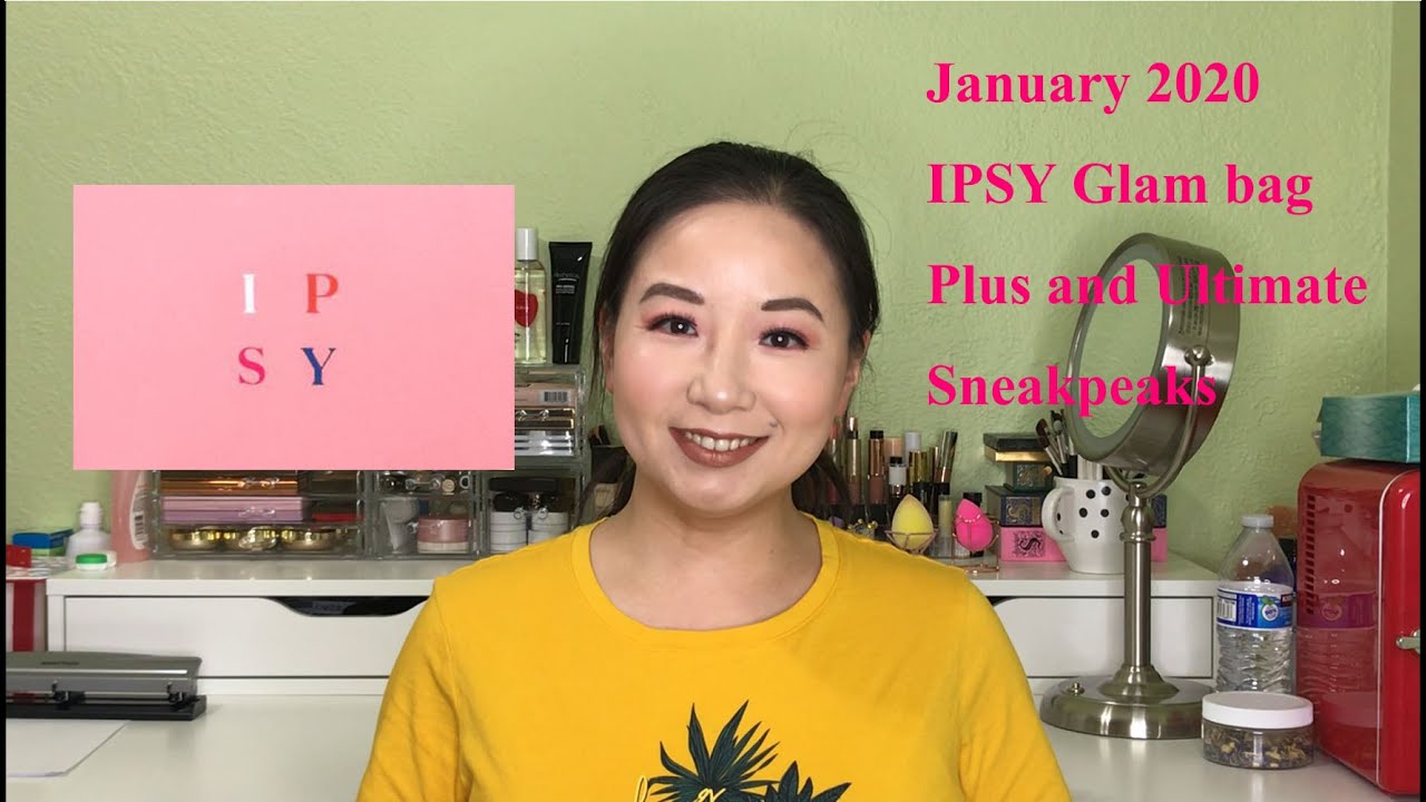 January 2020 Ipsy Sneakpeak, Ipsy glam bag plus, Ipsy ultimate, Ipsy January spoilers