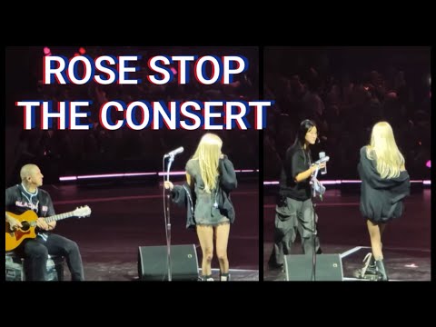 What happened? Rosé stops the show immediately!