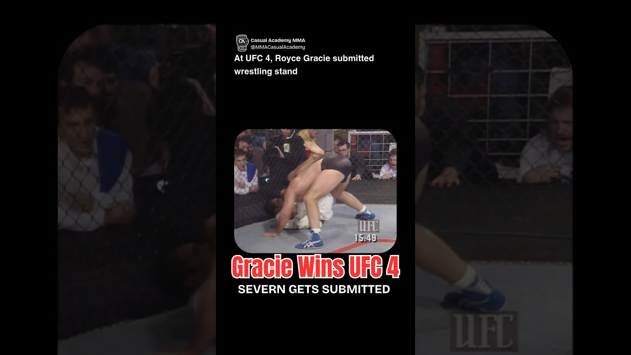 Royce Gracie Submits Dan Severn at UFC 4 🥋💥 