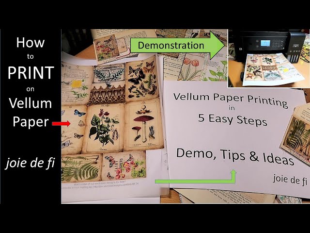 Vellum Paper Printing In 5 Easy Steps ✓ Demonstration Tips and