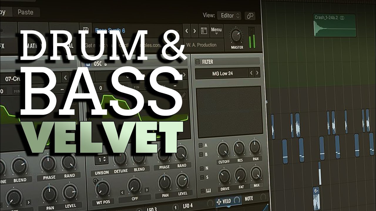 Drum & Bass Velvet Logic Pro X Template (+ Samples, Stems & Serum