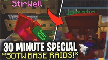 30 MINUTE SOTW SPECIAL *LONGEST BASE RAID OF ALL TIME* | Minecraft HCF