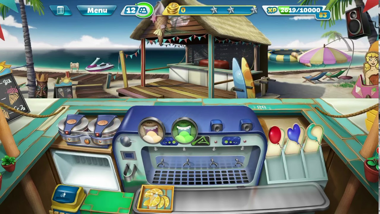 Cooking Fever- Ice Cream Bar Level 1 - YouTube