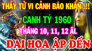 Cảnh Báo Từ Thầy Tử Vi: Canh Tý 1960 TRÁNH NGAY ĐIỀU NÀY 3 Tháng Cuối Năm 2025!