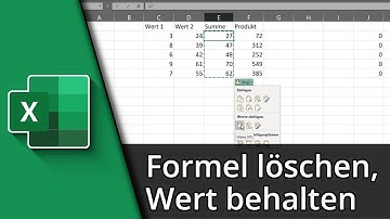 Excel Formel löschen, Wert behalten ✅ Tutorial